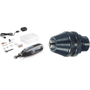 Dremel Lite 7760 N/10 4V Li-Ion Cordless Rotary Tool, Variable Speed Multi-Purpose Kit, USB Charging, Easy Accessory Changes - Perfect For Light-Duty DIY & Crafting, Sanding, Engraving and Polishing