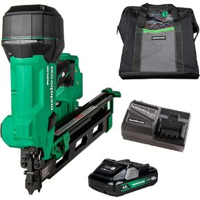 Metabo HPT Cordless Framing Nailer, 18V - 4.0 Ah, MultiVolt™, 21 Degree, 3-1/2-Inch Plastic Strip Nails, NR1890DRA