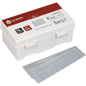 18 Gauge Brad Nails, 6000 Counts 1-inch 18 GA Brad Nails, Galvanized Nails for Nail Gun, Finishing Nail Gun Nails for Pneumatic, Electric Brad Nailer Gun