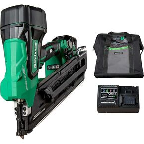Metabo HPT 36V MultiVolt Cordless Metal Connector Nailer Kit Accepts 1-1/2-Inch and 2-1/2-Inch Nails Strap-Tite Probe Tip NR3665DA