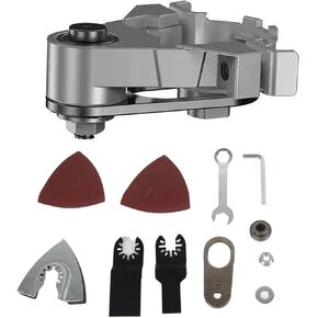 Oscillating Multi Tool, Oscillating Tool, Angle Grinder Head Adapter Metal Complete Angle Grinder Oscillating Adapter Tool for Replacement