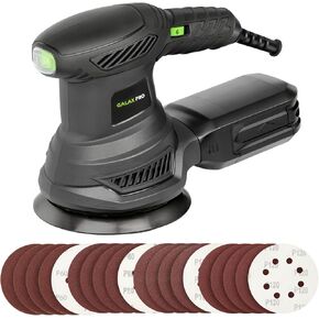 GALAX PRO 280W 13000OPM Max 6 Variable Speeds Orbital Sander with 15Pcs Sanding Discs, 5" electric Sander with Dust Collector for Sanding and Polishing
