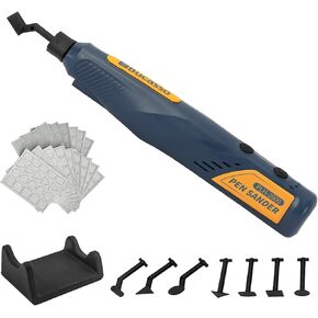 Cordless Pen Sander, 5-Speed and USB Charging with LED Light, Multi-Purpose Power Tool, Mini Power Sander for Sanding, Polishing, Finishing, DIY Crafts