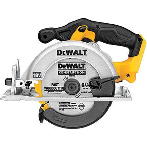 Dewalt 20V Max Circular Saw ، شفرة 6-1/2 بوصة ، محرك 460 MWO ، إمكانية شطبة 0-50 ، أداة عارية فقط (DCS391B)