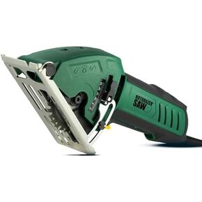 Official ROTORAZER Compact Circular Saw Set for DIY Projects - Cut Drywall, Tile, Grout, Metal, Pipes, PVC, Plastic, Copper, and Carpet w/Blades, Dust Collector & Case - AS SEEN ON TV (Green)