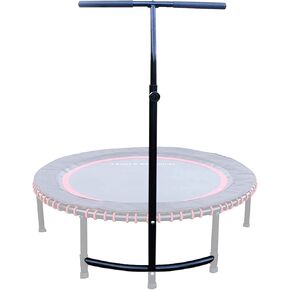 Leaps and Rebounds Adjustable Stabilizer Bar, 40 Inch - Exercise Trampoline for Adults - Grippable & Cushy Foam Handles - Easy Assembly, Slips Over Existing Legs - Trampoline Sold Separately
