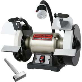 BUCKTOOL 6-Inch 1/3HP Low-Speed Bench Grinder, High Precision Wobble-free Wheel Grinder, TLG-150S