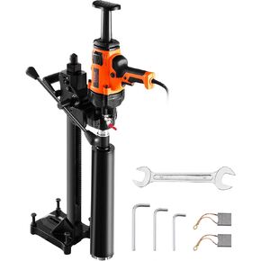 VEVOR 2 in1 Handheld and Stand-mount Core Drill, 0.8-6.3in Drilling Diameter Core Drill Rig with Stand and Core Drill Bit, 2000W Concrete Core Drill For Corner Operation and Large-scale projects