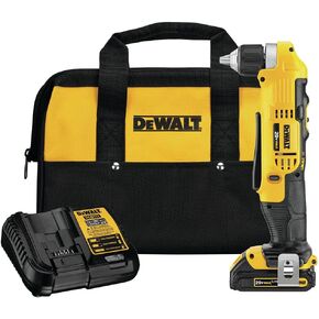 DEWALT DCD740C1 Right Angle Drill Kit, Yellow, 0.5