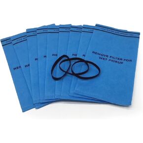 Smilefil 9 Pack Wet Dry Vacuum Filter Bags Compatible with Stinger 2.5 to 5 Gallon WS0255VA, WORKSHOP WS01025F, Craftsman 9-38737, MultiFit VF2000, Select 2-1/2 to 5-Gallon Shop Vac Vacuums