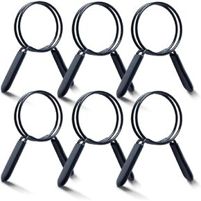 POWERTEC 70120 4 Inch Key Hose Clamp, Thumb Screw Key Adjustable Stainless Steel Hose Clamps for Dust Collection and Dryer Vent Hose, 5 pack