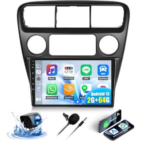 SIXWIN Android Car Stereo for Honda Accord 6th 1998-2003 with Wireless Carplay Android Auto 2G+32G 26UI 9 Inch Touch Screen with Bluetooth GPS Navigation WiFi FM SWC Backup Camera MIC