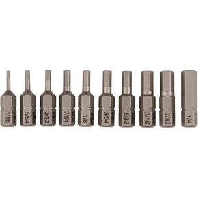 wiha 72596 10 قطعة قطعة مجموعة hex inch