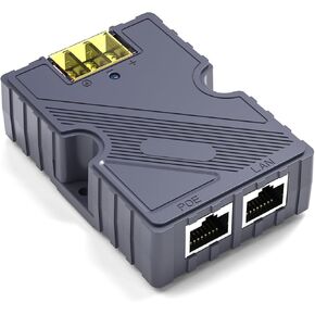 حاقن MSAFF 320W GigE السلبي PoE لـ Starlink Gen3 مع حماية من زيادة التيار وESD + Starlink DC Step UP Converter 12V إلى 56V، مثالي لشبكة Starlink Dish V3 Internet Kit 10/100/1000M