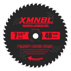 7 1/4 Inch Metal Cutting Saw Blade,7.25 Inch Stainless Steel Cutting Saw Blade.Replacement for Diablo D0748CF 7 1/4 Inch Metal Saw Blade,5/8 Inch Arbor,Carbide Tooth Up to 5X Longer Life