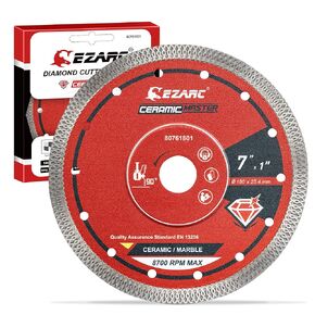 EZARC 4-1/2 inch Super Thin Diamond Blade, Diamond Saw Blades for Angle Grinder, 4.5" Tile Blade for Smooth Cutting Porcelain Ceramic Granite Marble Tile (2-Pack)