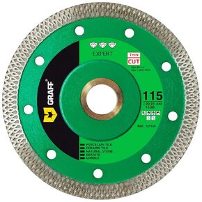GRAFF 6 Inch Diamond Blade for Angle Grinder - Diamond Cutting Wheel for Cutting Stone, Marble, Granite, Brick, Masonry, Paving Flag, Concrete - Turbo Diamond Saw Blades - 150 mm