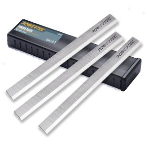 POWERTEC 8 Inch Jointer Blades for Powermatic PJ882, Delta 37-365X, 37-350A, 37-380, 37-877, 37-680, 37-680X, 37-350, DJ-20 Jointer, Replacement for 37-355 & 6296046 Jointer Knives, Set of 3 (14807)