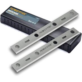 POWERTEC 6 Inch Jointer Blades for Delta 37-070, JT-160 Jointer, Replacement for 37-072, 37-372 Jointer Knives, Set of 2 (14801)