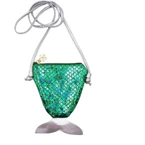 Kids Toddlers Glitter Mermaid Crossbody Purse Holographic Shoulder Bag Satchel for Boys Girls