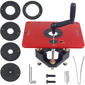 Router Lift, Router Table Insert Plate, Router Table Lift System, Router Table Plate Insert for Woodworking