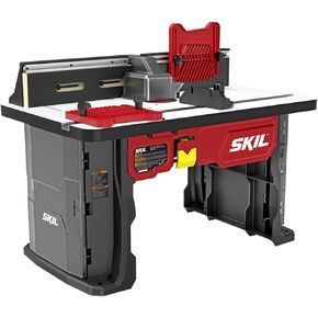 SKIL SRT1039 جدول التوجيه المحمول Benchtop مع تخزين بتات متكاملة ثنائية