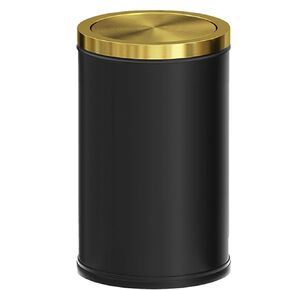 18L/4.7GAL Stainless Steel Trash can,Bathroom Trash can with lid，Small Trash Can with Flipping Lid, Garbage cans for Kitchen，Living Room (4.7gal-Silver)