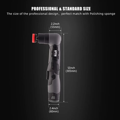 SPTA Cordless Mini Car Polisher 12V خدوش السيارة Killer Car Polisher RO/DA Cordless مع منصة تلميع للتلميع والرمل والتنظيف (مجموعات 1) in Kuwait