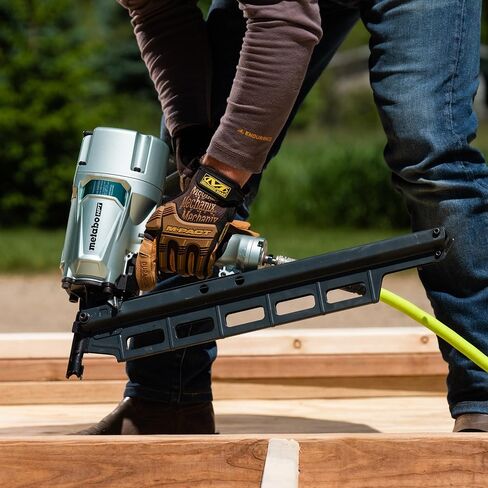 Metabo HPT تأطير مسامير ، الهوائية ، 2 بوصة تصل إلى 3-1/4 بوصة البلاستيك مسامير تأطير رأس كامل ، 21 درجة مجلة ، ضمان 5 سنوات (NR83A5S) in Saudi Arabia
