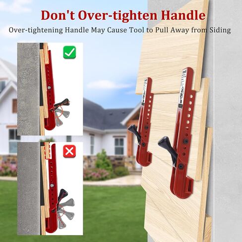 Siding Installation Tools, Siding Mounting Kit with Adjustable Reveals, Lap Siding Gauge Made of Polycarbonate Body (Red, 5/16 Inch) in Kuwait