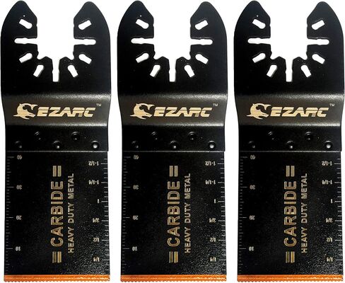 EZARC Carbide Oscillating Tool Blades, Multitool Blades Heary Duty for Hard Material, Metal, Nails. Bolts. Screws, 3-Pack in Saudi Arabia