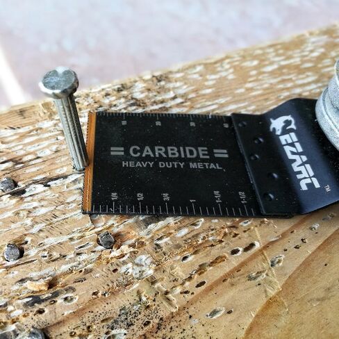 EZARC Carbide Oscillating Tool Blades, Multitool Blades Heary Duty for Hard Material, Metal, Nails. Bolts. Screws, 3-Pack in Saudi Arabia