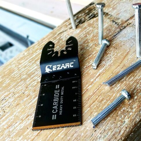 EZARC Carbide Oscillating Tool Blades, Multitool Blades Heary Duty for Hard Material, Metal, Nails. Bolts. Screws, 3-Pack in Saudi Arabia
