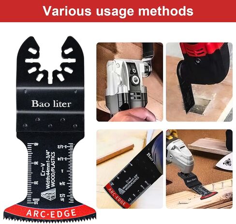 27PCS Oscillating Saw Blades, Universal Oscillating Multitool Saw Blades for Wood Plastics Metal, Quick Release Multi Tool Kits Fit Bosch Ryobi Milwaukee Rockwell Fein in Saudi Arabia