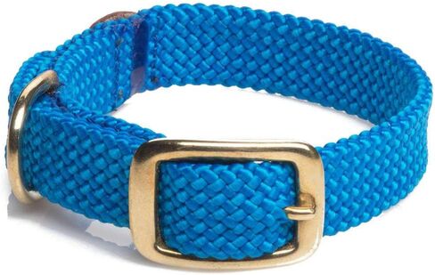 Mendota Pet Double Braid Collar - Brass - Dog Collar - Made in The USA - Camo, 1 in x 18 in Standard in Saudi Arabia