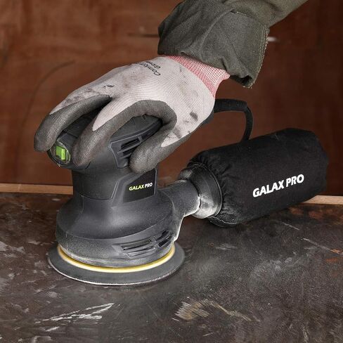 Galax Pro 280W 13000OPM MAX 6 سرعات متغيرة الصنفرة المدارية مع أقراص الصنفرة 15pcs ، 5 بوصات مع جامع الغبار للصنفرة والتلميع in Kuwait