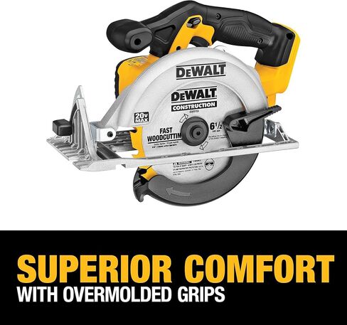 DEWALT 20V MAX Circular Saw, 6-1/2-Inch Blade, 460 MWO Engine, 0-50 Degree Bevel Capability, Bare Tool Only (DCS391B) in Kuwait