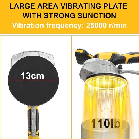 Tile vibration tool for Milwaukee M18 18V Battery, CordlessTile Vibration Leveling Machine with Brushless Motor and 4mm shafts,150 W tile vibrator with 8 Adjustable Speed, 5'' Suction Cup,LCD Disp in Saudi Arabia