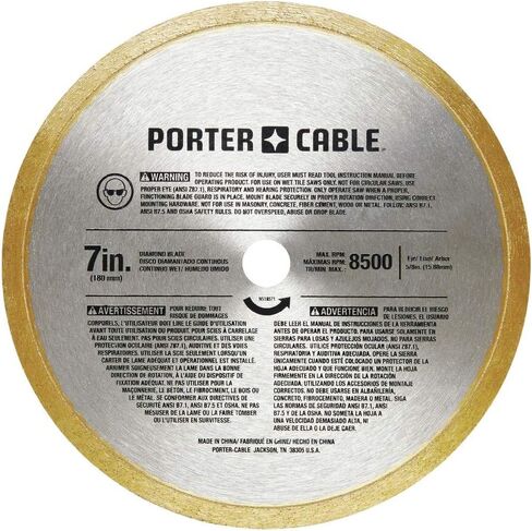 PORTER-CABLE Tile Saw, Wet Saw with 7-inch Cutting Capacity and On-Board Cutting Guide (PCE980) in Saudi Arabia