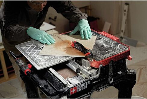 PORTER-CABLE Tile Saw, Wet Saw with 7-inch Cutting Capacity and On-Board Cutting Guide (PCE980) in Saudi Arabia