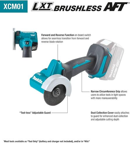 Makita XCM01Z 18V LXT® Lithium-Ion Brushless Cordless 3" Cut-Off Tool, Tool Only in Kuwait