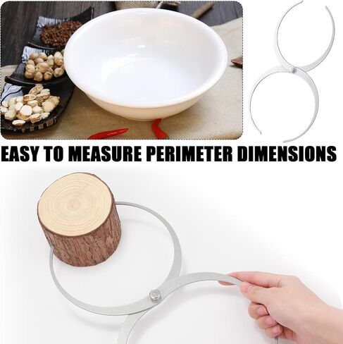 Wood Turning Double Ended Bowl Calipers Stainless Steel Woodworking Woodturning Tools Pottery Calipers Wood Lathe Thickness Measuring Tool(11 Inch) in Saudi Arabia