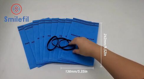 Smilefil 9 Pack Wet Dry Vacuum Filter Bags Compatible with Stinger 2.5 to 5 Gallon WS0255VA, WORKSHOP WS01025F, Craftsman 9-38737, MultiFit VF2000, Select 2-1/2 to 5-Gallon Shop Vac Vacuums in Saudi Arabia