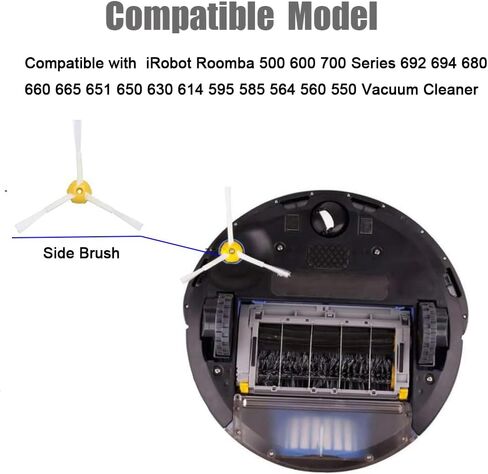 الوحدة النمطية لمحرك الفرشاة الجانبية لـ Roomba 500/600/700/800/900 I3 I3 I7 E5 E6 E7 530 560 570 620 650 694 780 900 860 870 880 in Kuwait