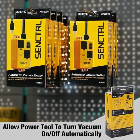 SENCTRL Automatic Vacuum Switch Allow Power Tool/Table Saw to Turn Vac Cleaner/Accessory On and Off Automatically, Load Sensing, On Delay Prevent Circuit Overload, Shop Dust Collector Off Delay in Saudi Arabia