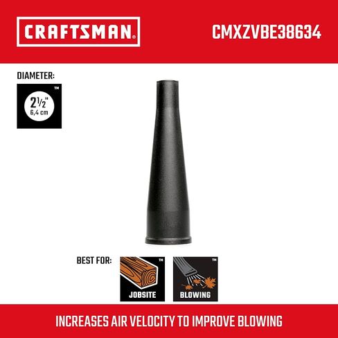 Craftsman CMXZVBE38621 2-1/2 in. الفوهة الرطبة الرطب الجاف فاكت ، ملحق فرس متجر من الدرجة الصناعية لتنظيف الفوضى السائلة الأكبر ، يناسب 2-1/2 بوصة. قطر خرطوم in Saudi Arabia