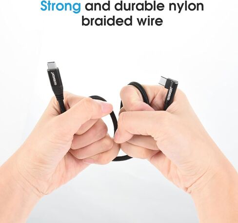 aceyoon USB C Cable Short 6 inch Right Angle, [3 Pack] 100W PD Type C Fast Charging Cord for iPhone 15 Plus/15 Pro Max, MacBook Pro, iPad Pro, Samsung Galaxy S24 S23 S22 S21 Ultra in Saudi Arabia