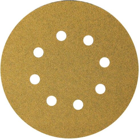 58-AP Gold 5-Inch 8-Hole 80 Grit Dustless Hook&Loop 100-pack (80) in Saudi Arabia