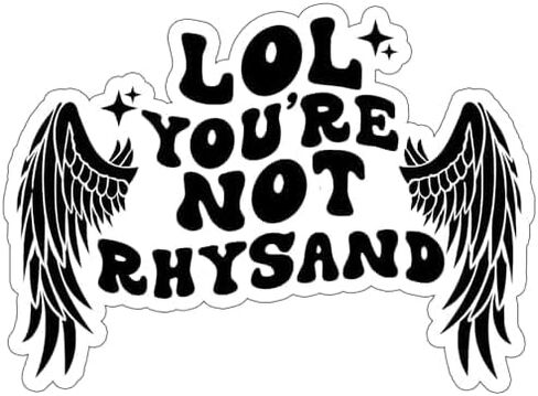 ملصق LOL You are not Rhysand، ملصق Bookish، هدية لمحبي الكتب، Merch Bookish، ملصق Kindle، Smut Reader، عاشق القراءة، ملصق Kindle، ملصق رومانسي داكن (3 بوصات)... in Saudi Arabia