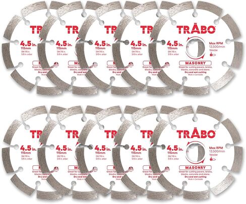 Trabo 7 بوصة الماسونية مجزأة شفرة رابط الماس حافة الماس لقطع الأسمنت ، والأرضيات ، والخرسانة مع حديد التسليح ، والحجر الطبيعي ، وأكثر من 7/8 بوصة الشجرة مع حلقة مخفض 5/8 بوصة in Kuwait